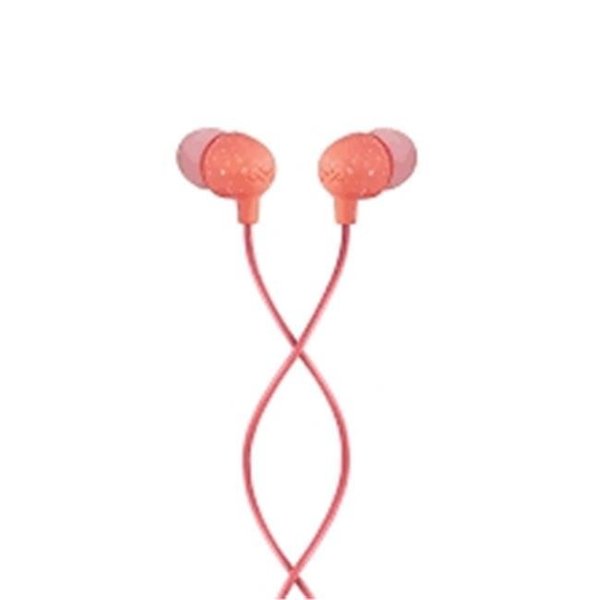 House Of Marley House of Marley EM-JE061-PH Little Bird In-Ear Earbuds with In-Line Microphone - Peach EM-JE061-PH